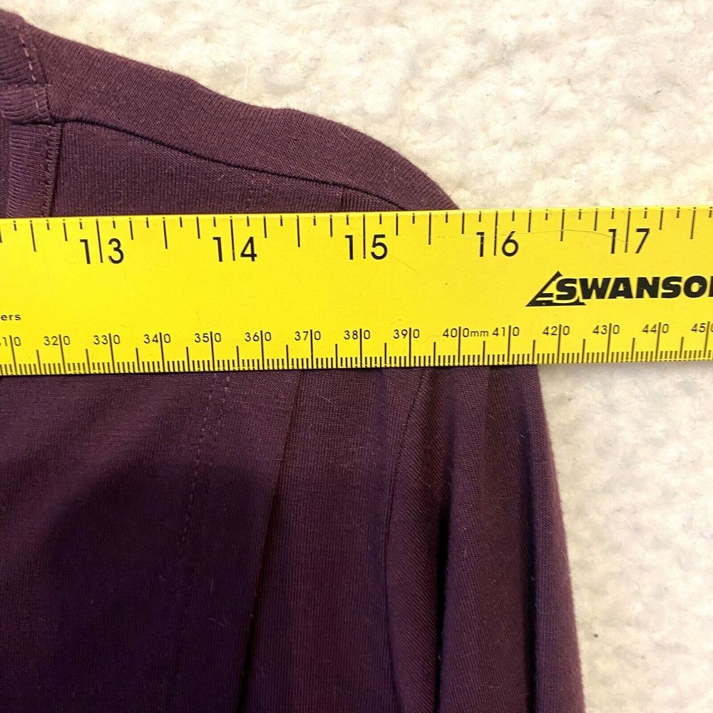 Soft Surroundings Plum Long Sleeve Layered Tunic - Picture 7 of 7